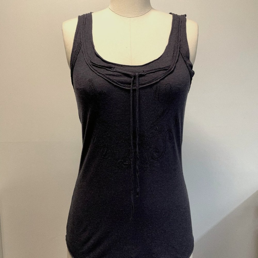 Lee Tie Tank (NWOT) – Navy Heather Size M